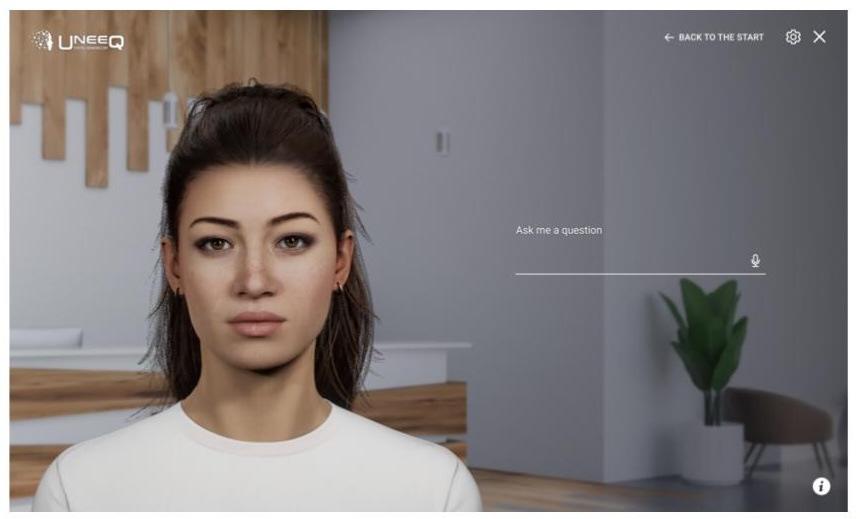 UneeQ digital human reference